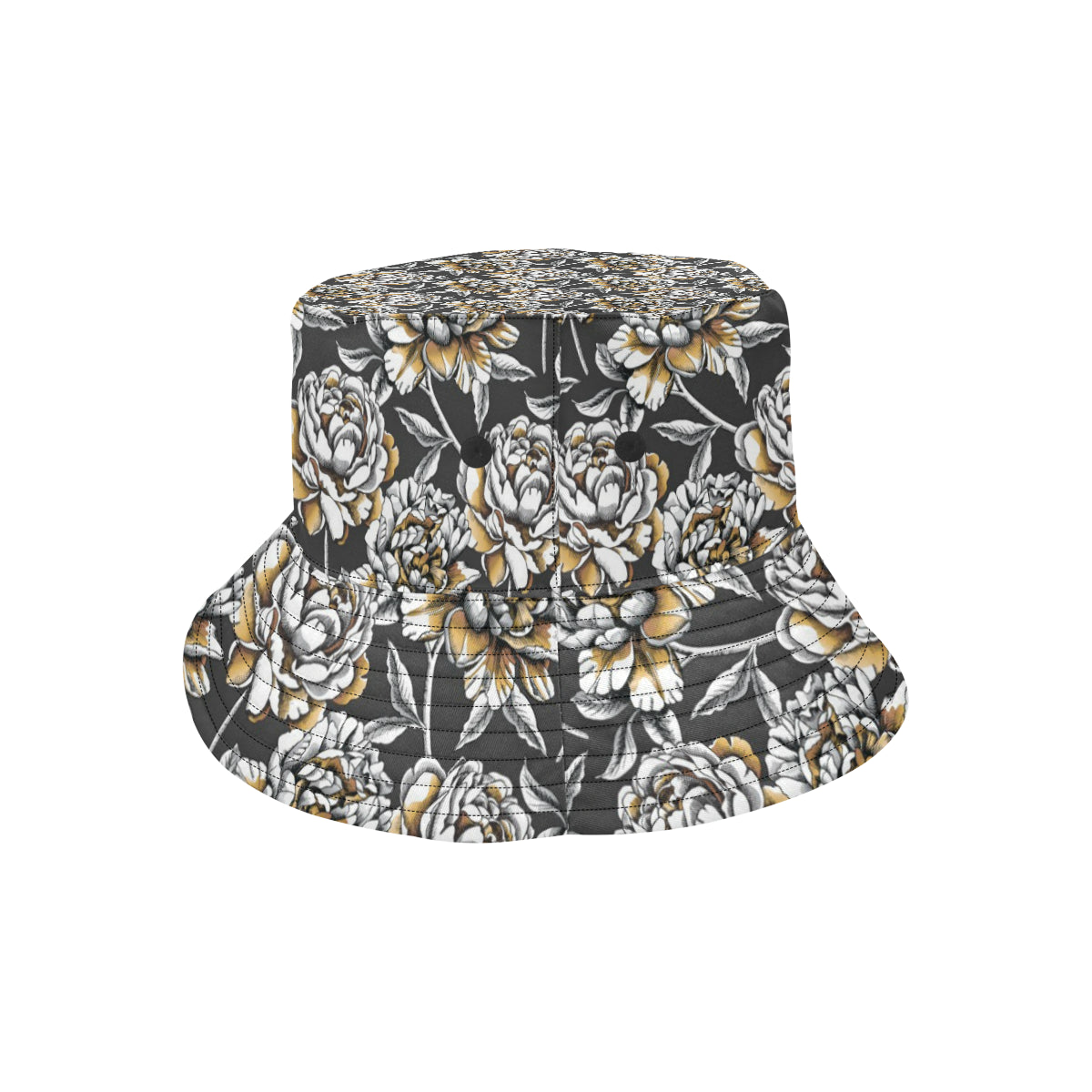 Peony Pattern Print Design PE06 Unisex Bucket Hat