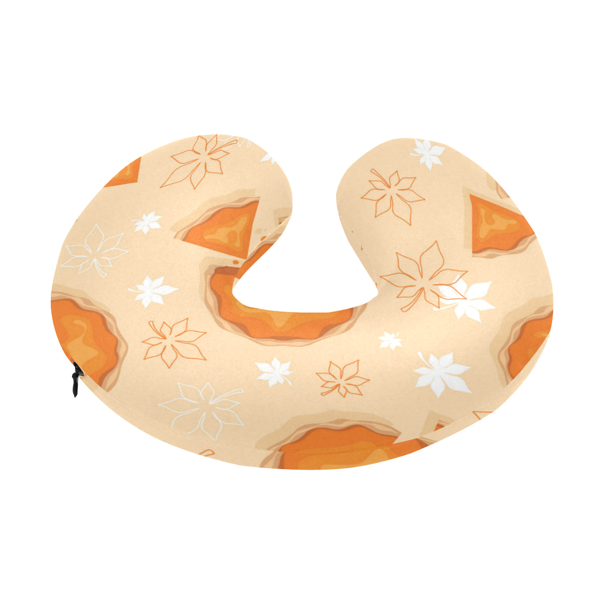 Pie Pattern Print Design A01 U-Shaped Travel Neck Pillow