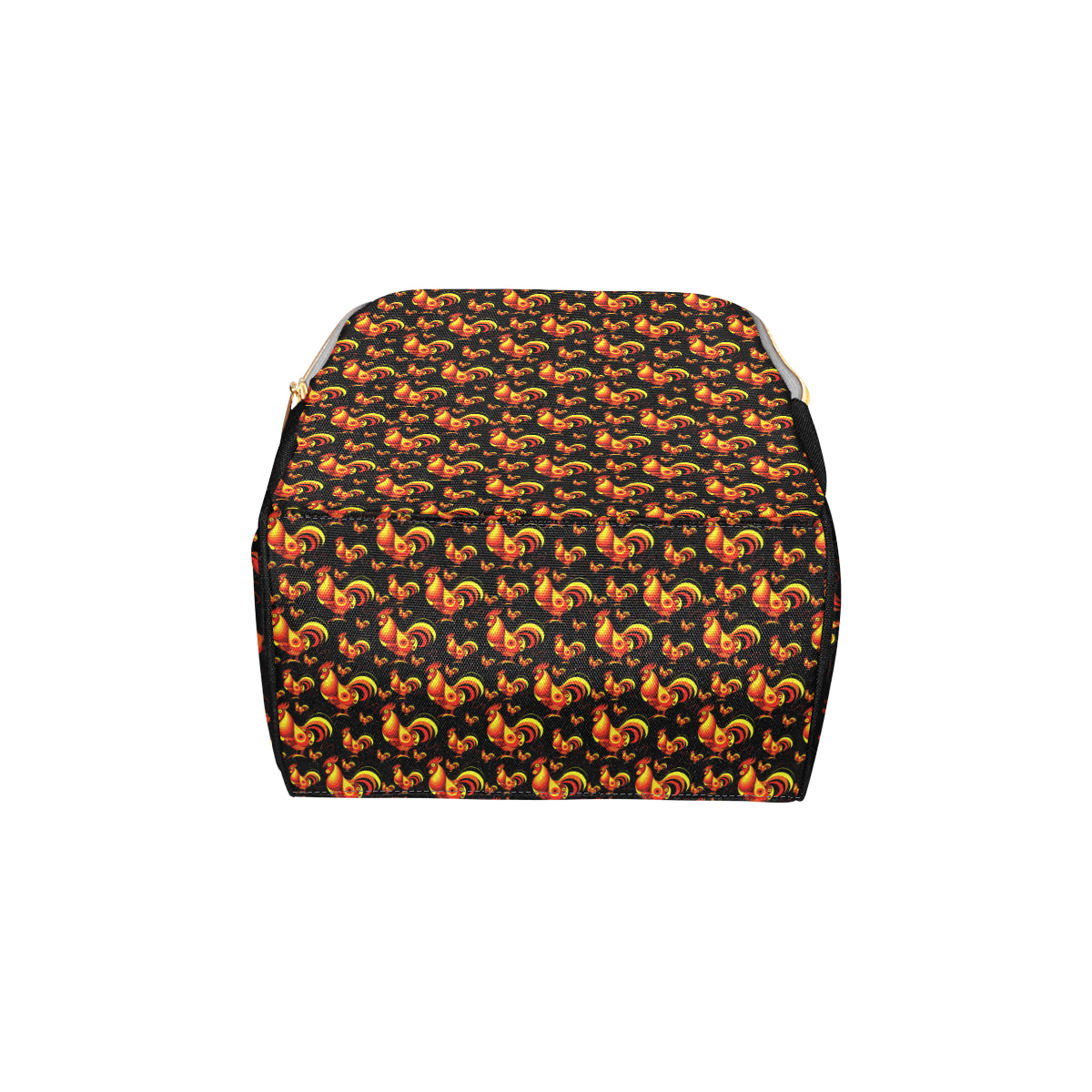 Rooster Print Themed Diaper Bag Backpack