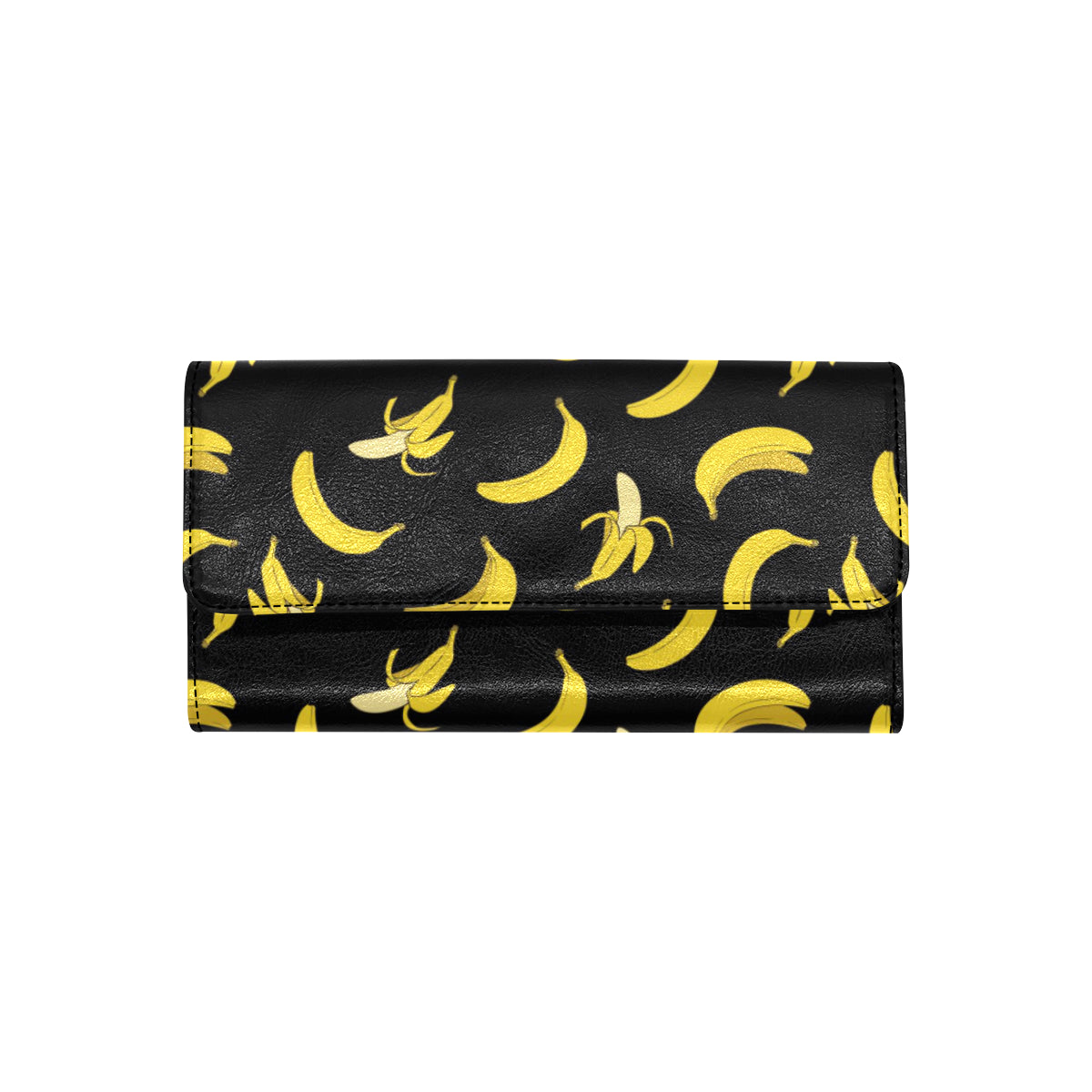 Banana Pattern Print Design BA05 Women's Trifold Wallet