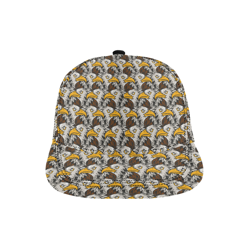Eagles Head Pattern Snapback Cap