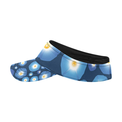 Morning Glory Pattern Print Design 02 Unisex Sun Visor