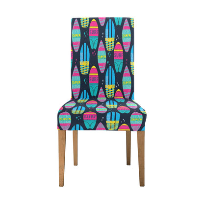 Surfboard Colorful Print Design LKS302 Dining Chair Slipcover