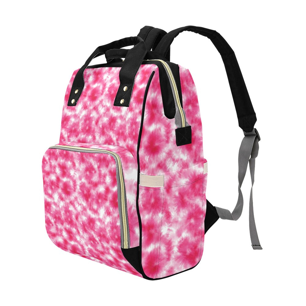 Tie Dye Pink Print Design LKS304 Diaper Bag Backpack