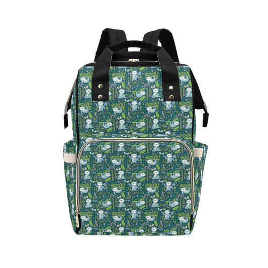 Sloth Print Design LKS304 Diaper Bag Backpack