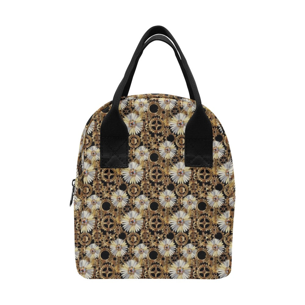 Steampunk Print Design LKS305 Insulated Lunch Bag