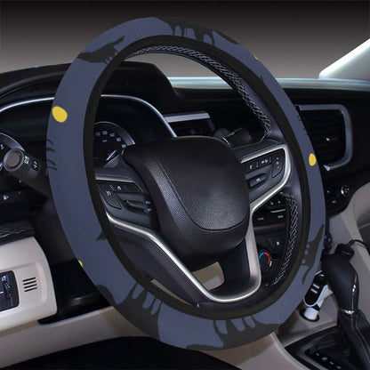Wolf Print Design LKS301 Steering Wheel Cover with Elastic Edge