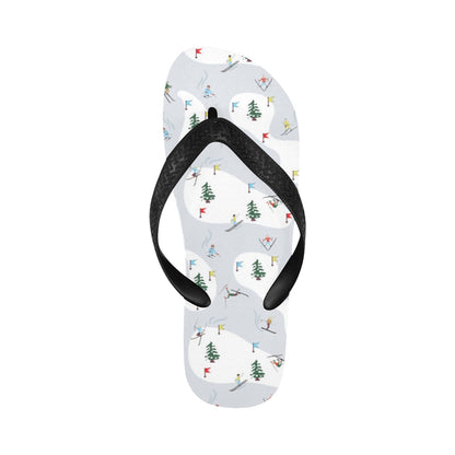 Ski Print Design LKS305 Flip Flops