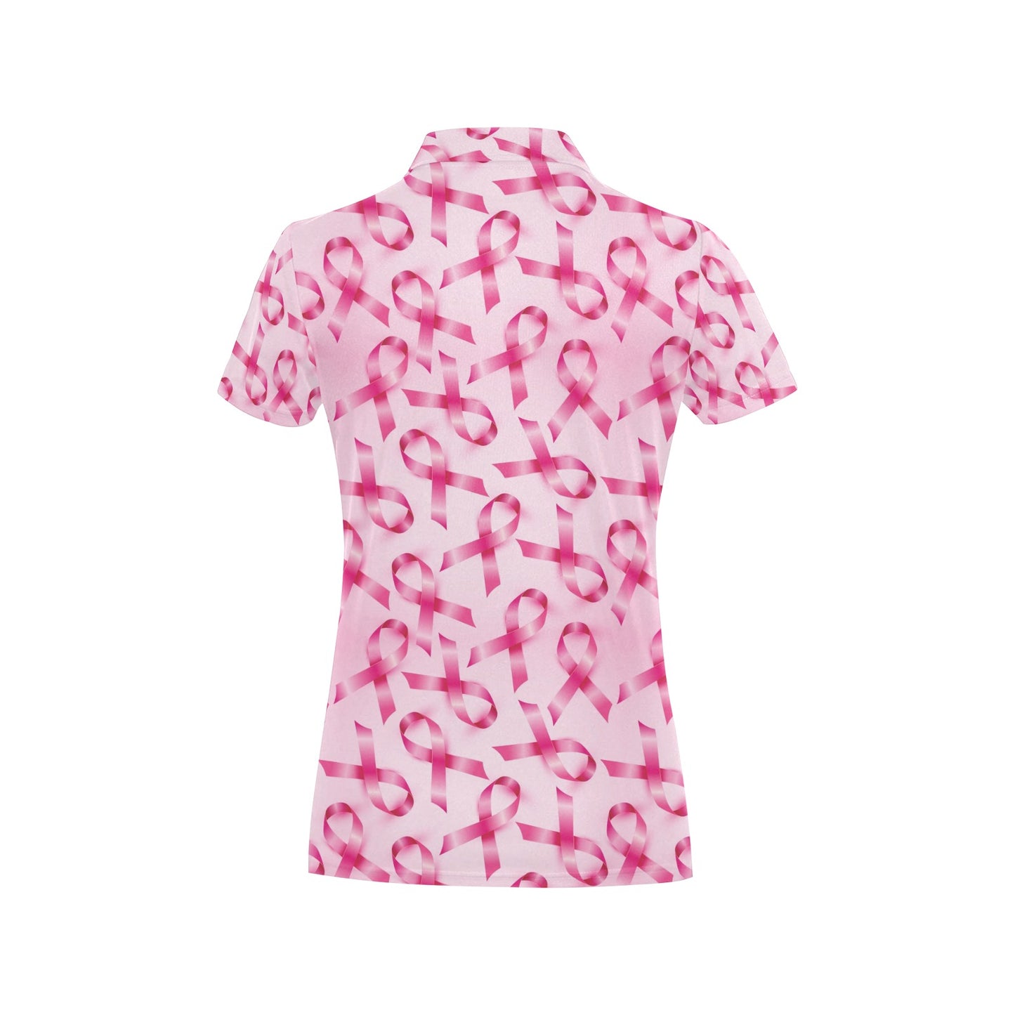 Breast cancer Pattern Print Design 04 Women's Polo Shirt
