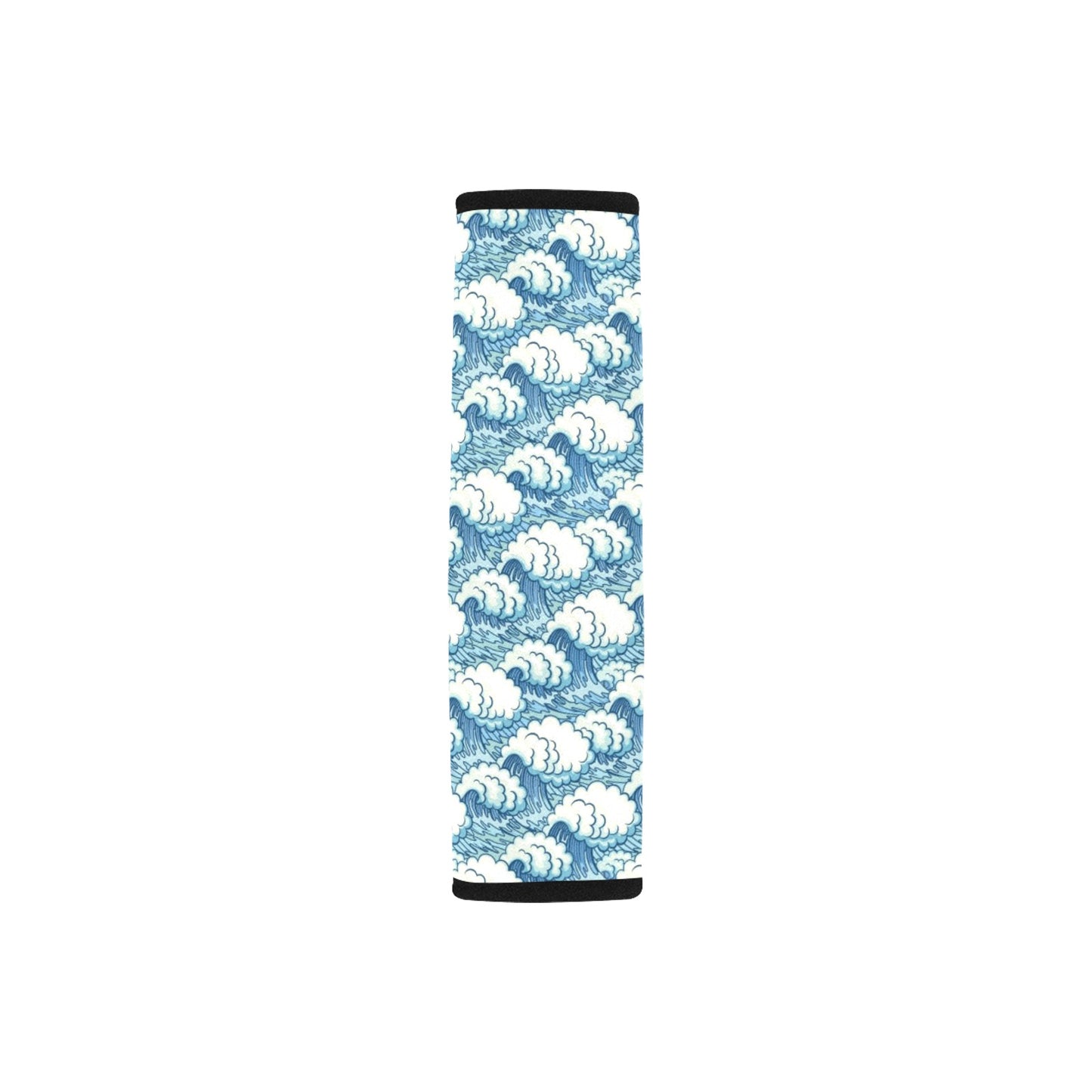 Wave Japan Style Print Design LKS304 Car Seat Belt Cover