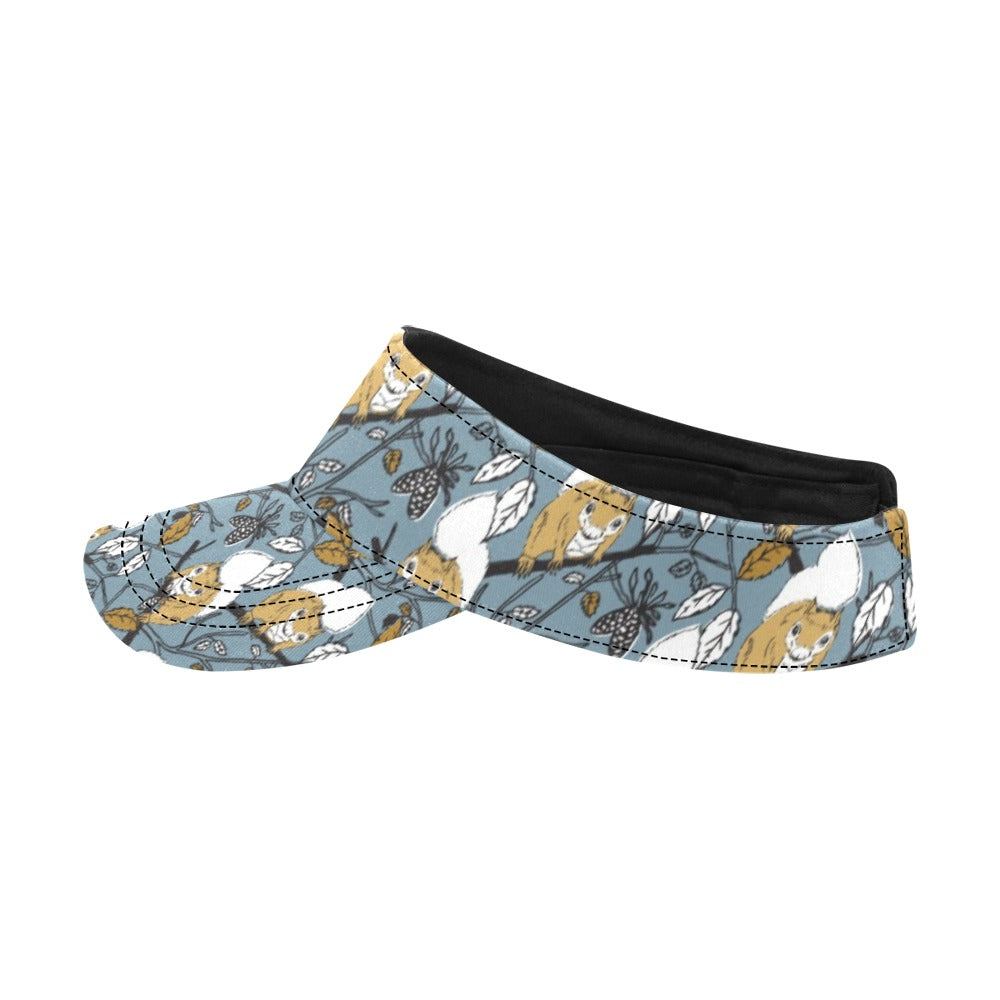 Squirrel Print Design LKS305 Unisex Sun Visor