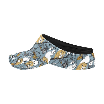 Squirrel Print Design LKS305 Unisex Sun Visor