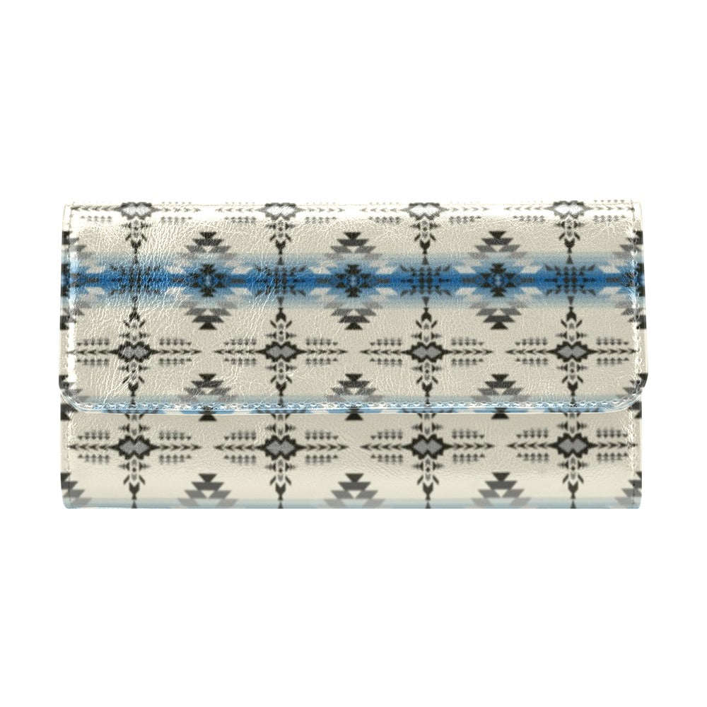 Southwest Pattern Print Design LKS304 Women's Trifold Wallet