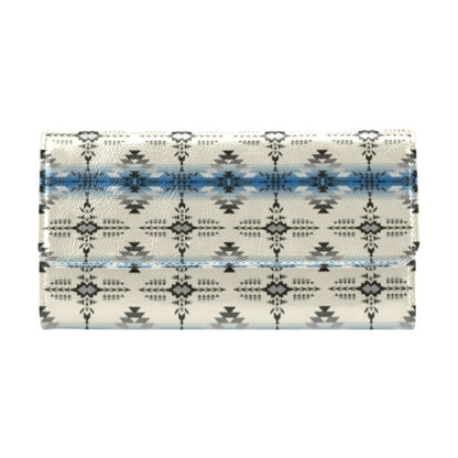 Southwest Pattern Print Design LKS304 Women's Trifold Wallet