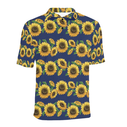 Sunflower Print Design LKS307 Men Polo Shirt