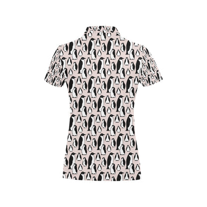Penguin Themed Women's Polo Shirt