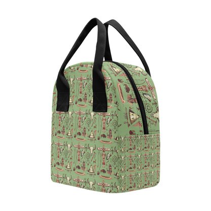 Native Indian Themed Design Print Insulated Lunch Bag