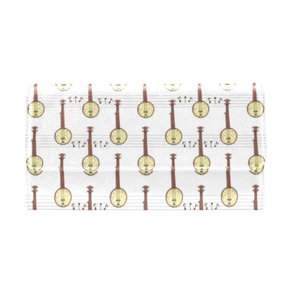 Banjo Print Design LKS402 Women's Trifold Wallet