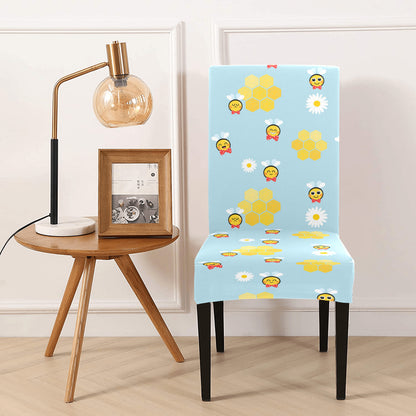Bee Cute Print Design LKS304 Dining Chair Slipcover