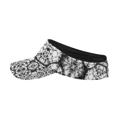 Tie Dye Black White Design Print Unisex Sun Visor
