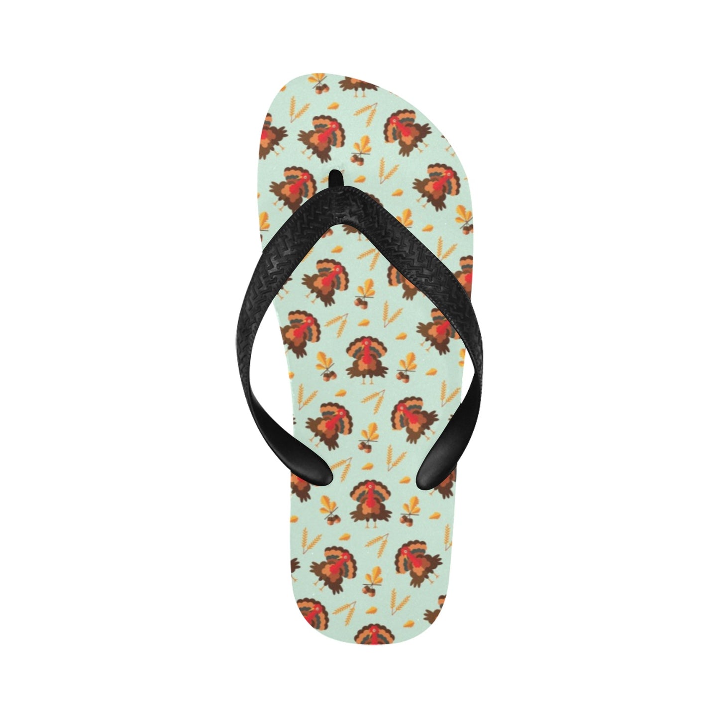 Thanksgiving Print Design LKS309 Flip Flops