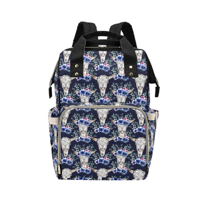 Buffalo Head Print Design LKS402 Diaper Bag Backpack