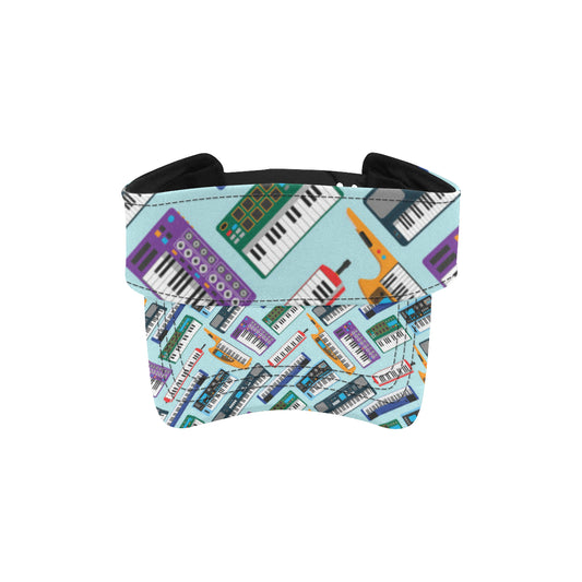 Synthesizer Pattern Print Design 02 Unisex Sun Visor