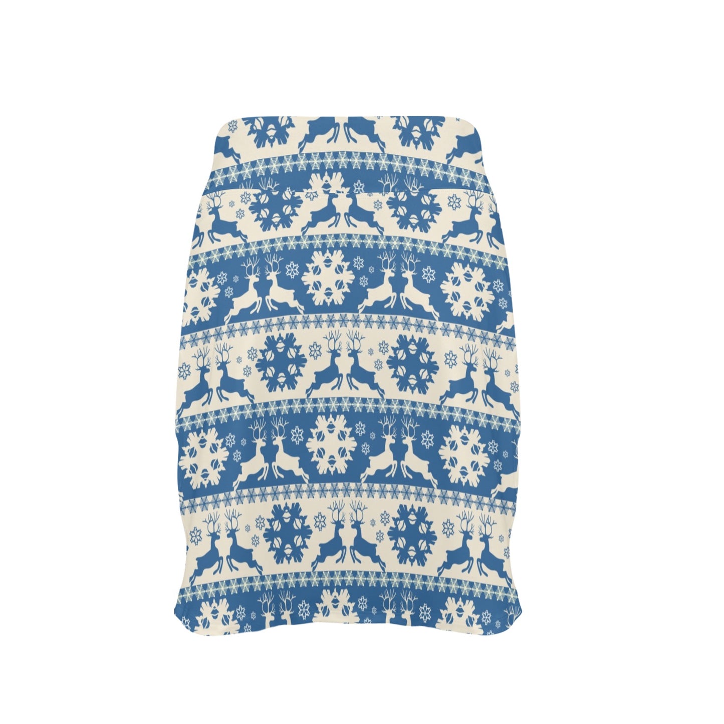 Reindeer Print Design LKS401 17" Golf & Pickleball Skort with Pockets