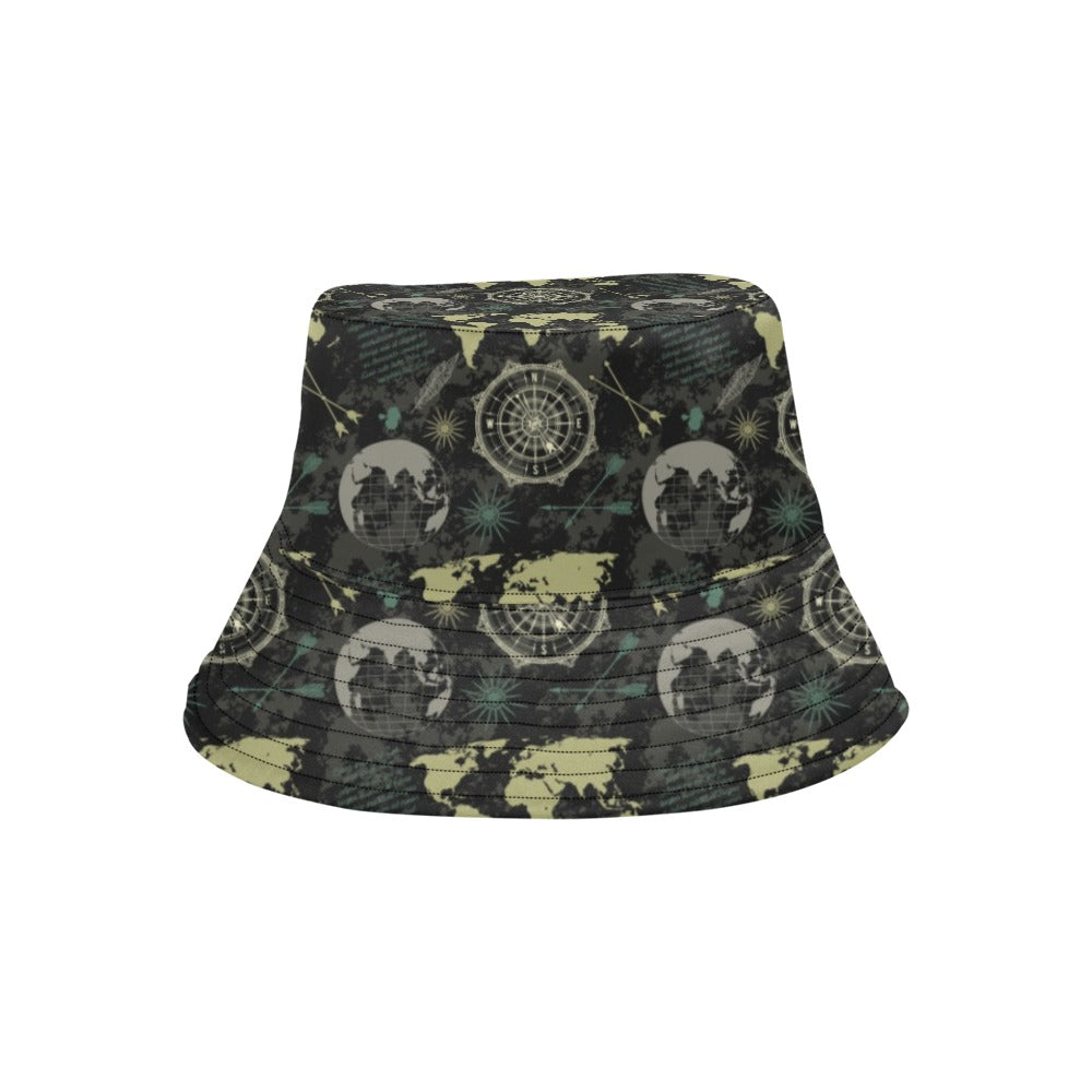 World Map Print Design LKS303 Unisex Bucket Hat