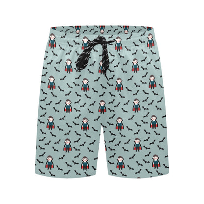 Vampire Print Design LKS304 Men's Swim Trunks Beach Shorts