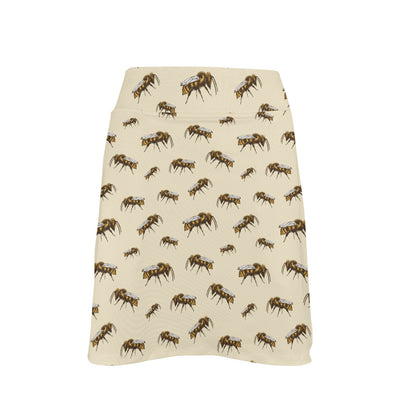 Bee Print Design LKS306 17" Golf & Pickleball Skort with Pockets