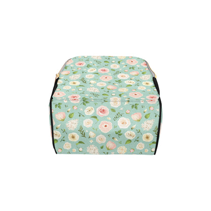 Lisianthus Pattern Print Design 01 Diaper Bag Backpack