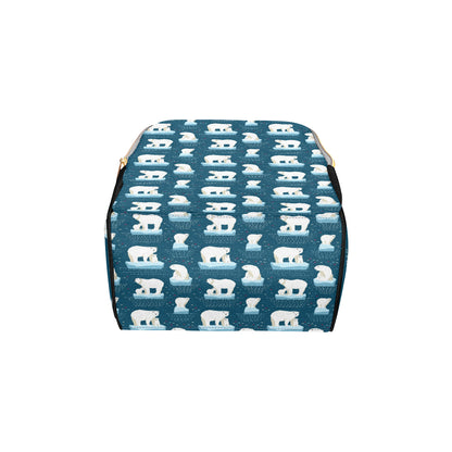 Polar Bear Pattern Print Design PB02 Diaper Bag Backpack