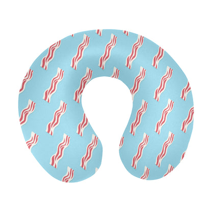 Bacon Pattern Print Design 03 U-Shaped Travel Neck Pillow