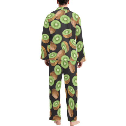 Kiwi Pattern Print Design KW03 Men's Long Pajama Set
