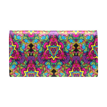Trippy Print Design LKS303 Women's Trifold Wallet