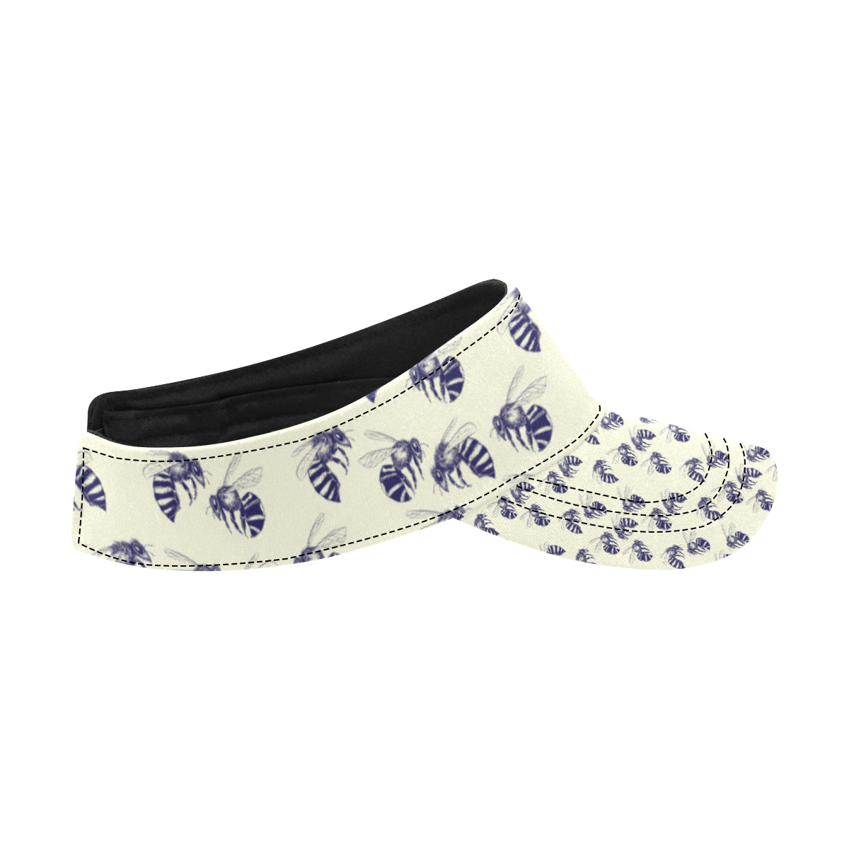 Bee Pattern Print Design 02 Unisex Sun Visor