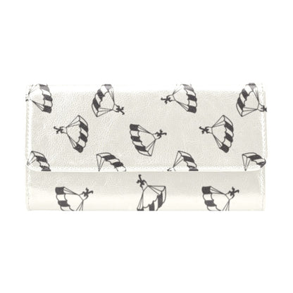 Skydiver Print Design LKS301 Women's Trifold Wallet