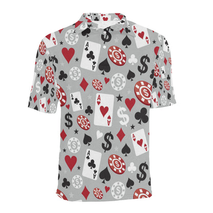 Casino Pattern Print Design 01 Men Polo Shirt