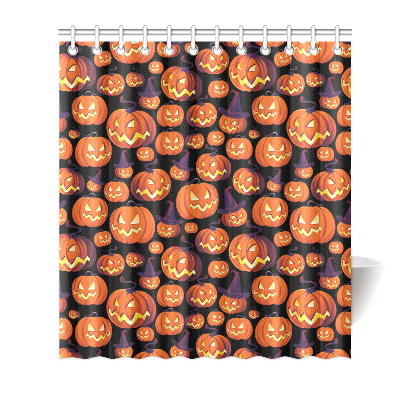 Halloween Pattern Print Design 04 Shower Curtain