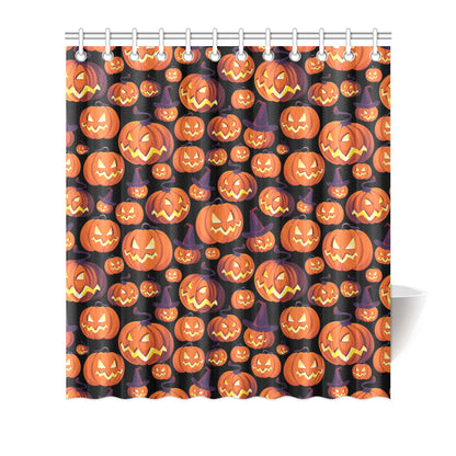 Halloween Pattern Print Design 04 Shower Curtain