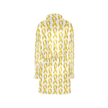 Bone cancer Pattern Print Design 02 Women's Fleece Robe