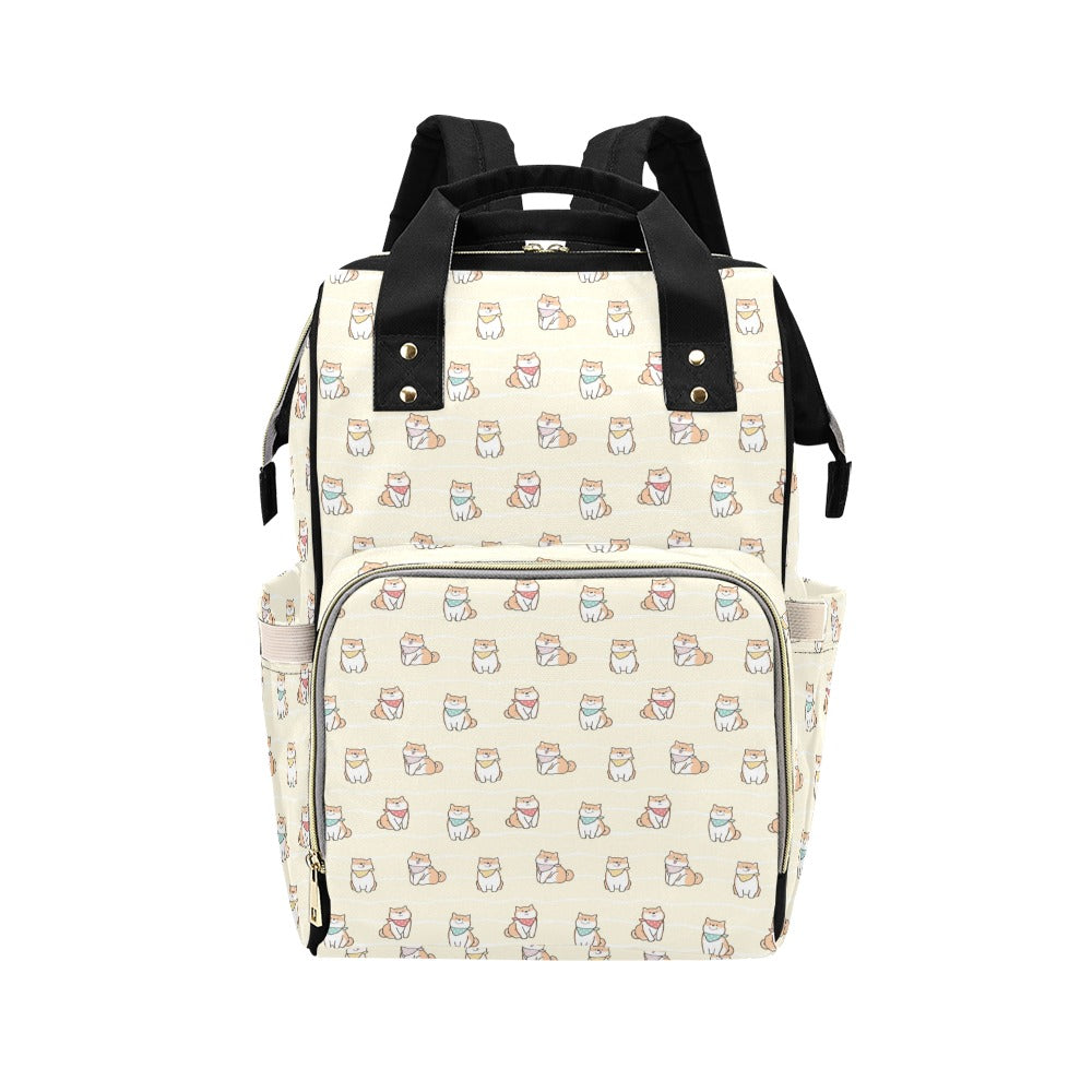 Shiba Inu Print Design LKS306 Diaper Bag Backpack