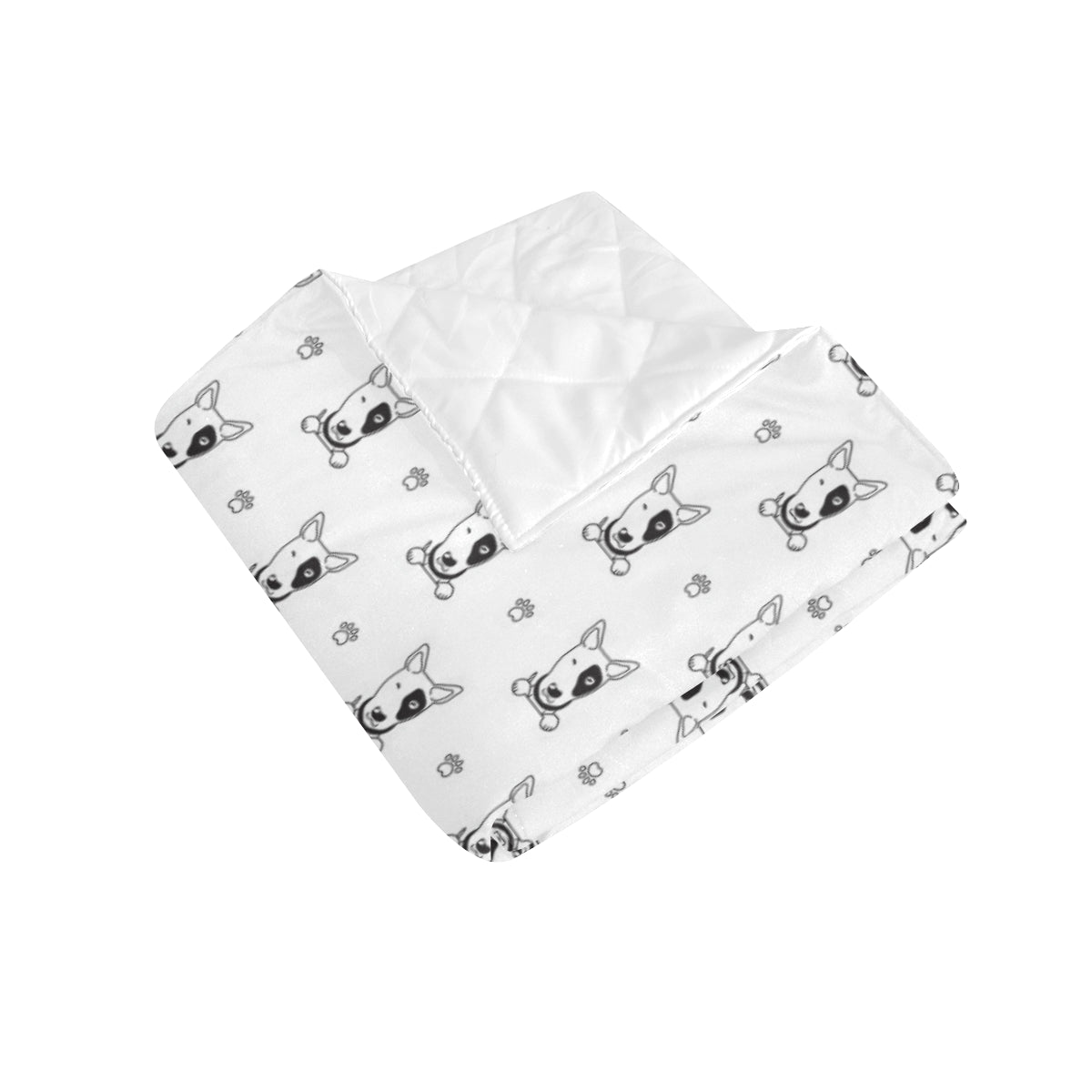 Bull Terriers Pattern Print Design 06 Premium Quilt