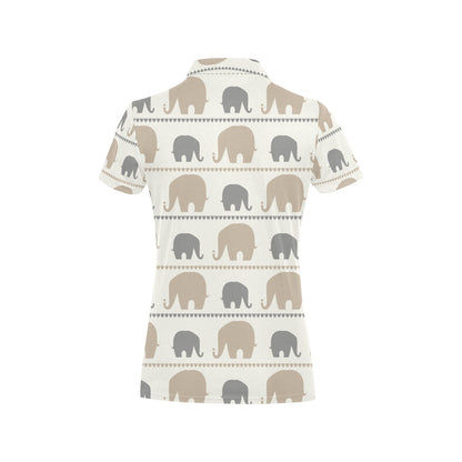 Elephant Cute Women's Polo Shirt