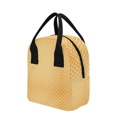 Waffle Texture Print Design LKS302 Insulated Lunch Bag