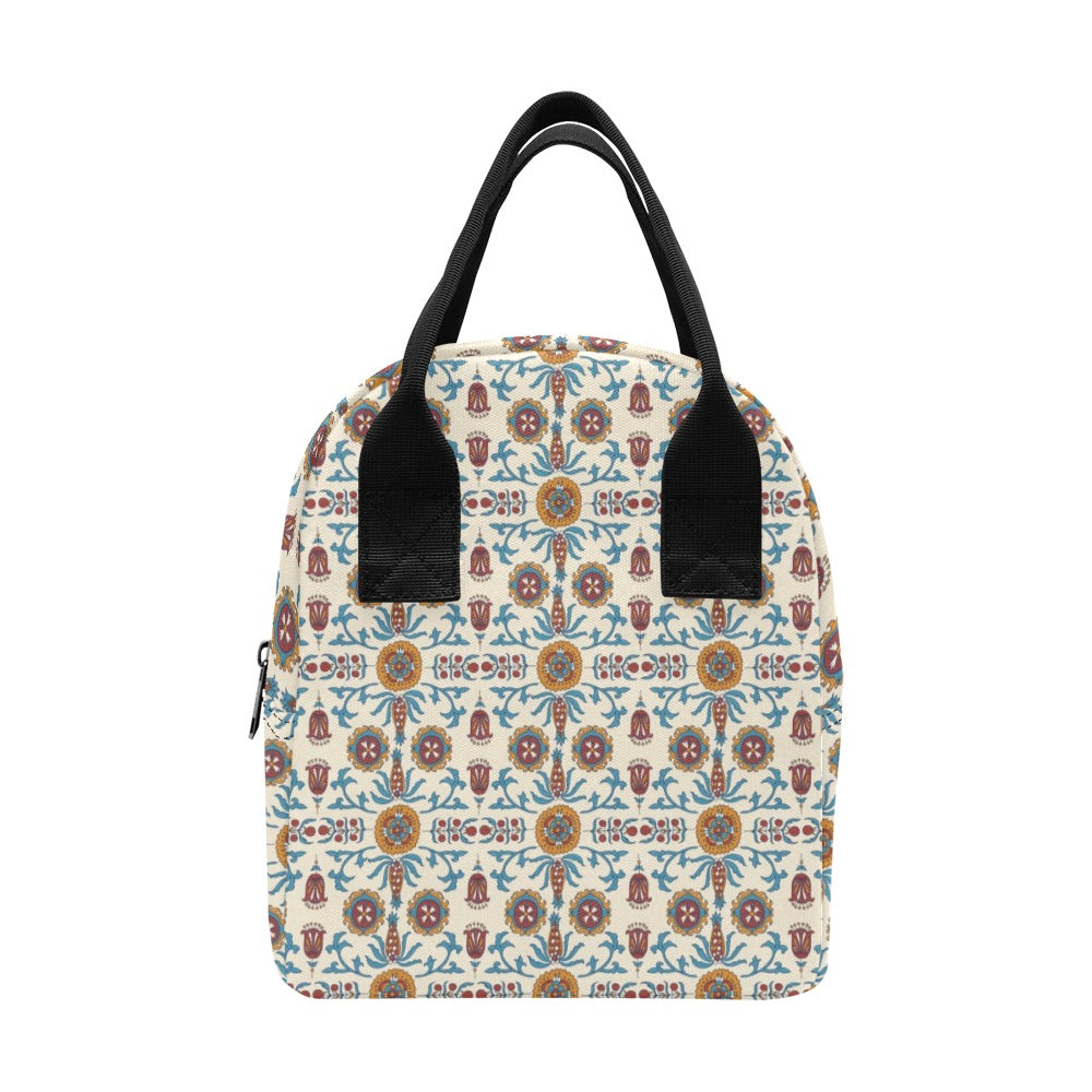 Suzani Print Design LKS301 Insulated Lunch Bag