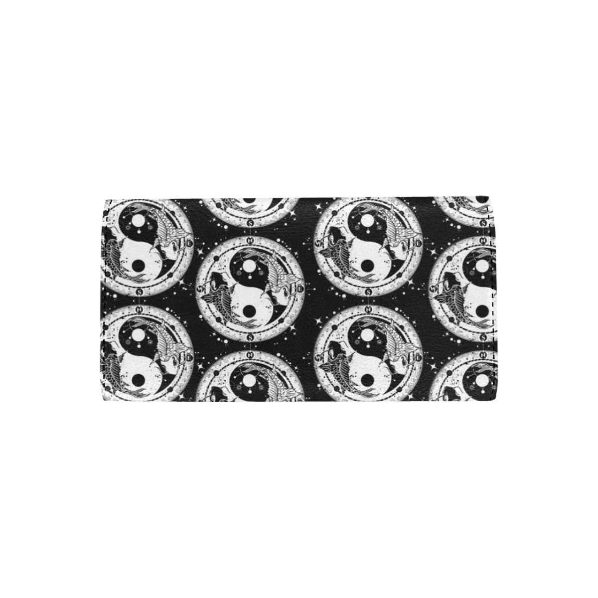 Yin Yang Koi Fish Women's Trifold Wallet