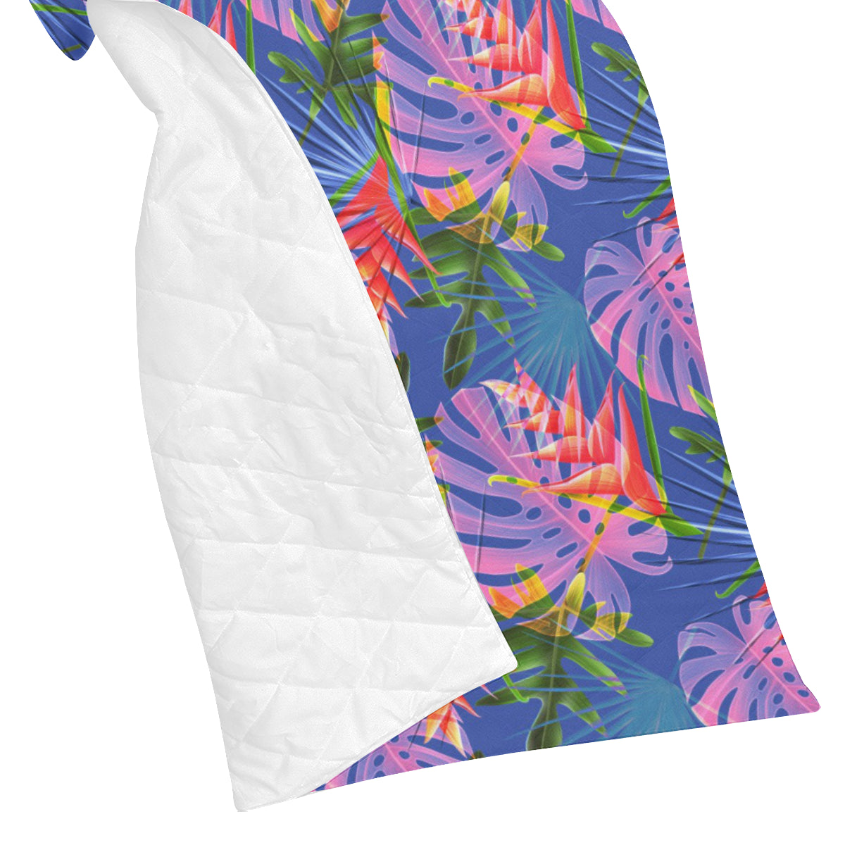 Tropical Flower Pattern Print Design TF025 Premium Quilt