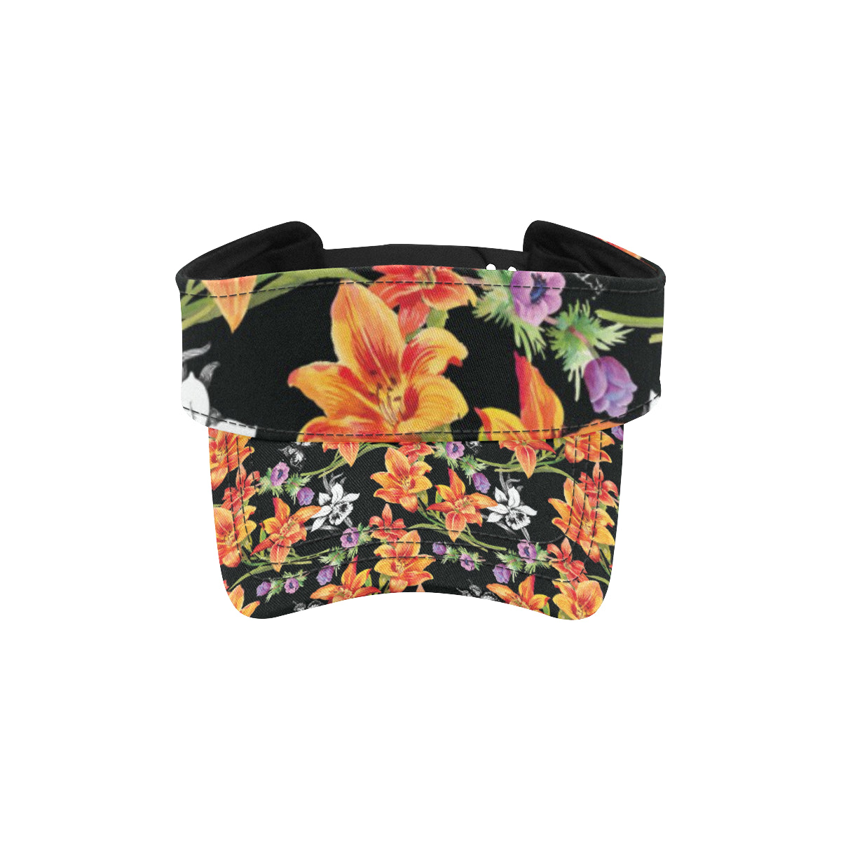 Tropical Flower Pattern Print Design TF02 Unisex Sun Visor